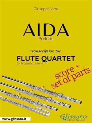 cover image of Aida (prelude) Flute Quartet--Score & Parts